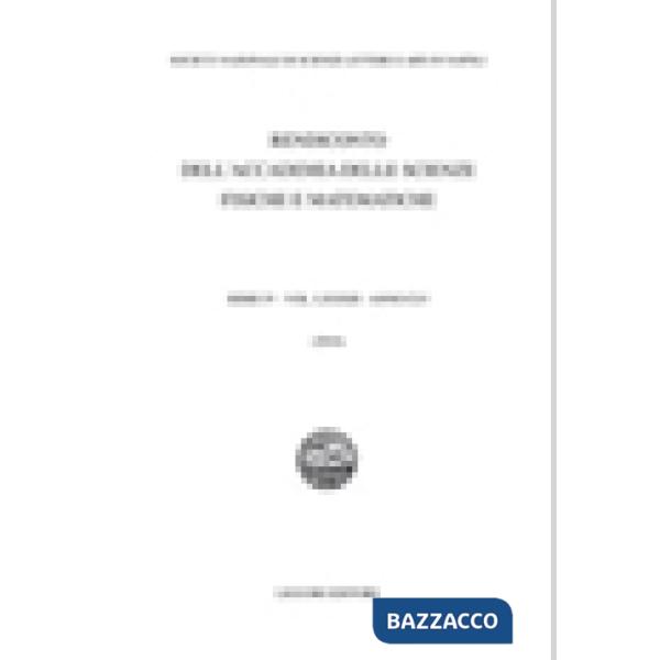 Rendiconto dell'Accademia delle scienze fisiche e matematiche. Serie IV. Vol. 83