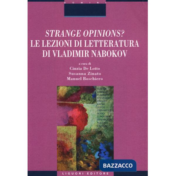 Strange opinions? Le lezioni di letteratura di Vladimir Nabokov
