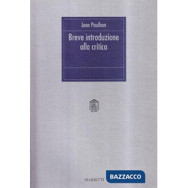 Breve introduzione alla critica