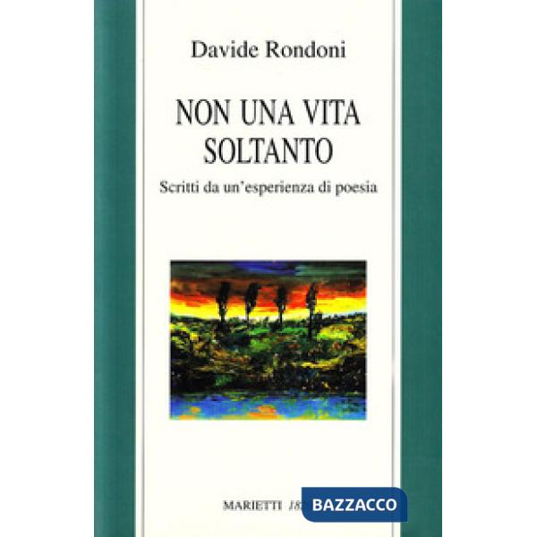 Non una vita soltanto. Scritti da un'esperienza di poesia