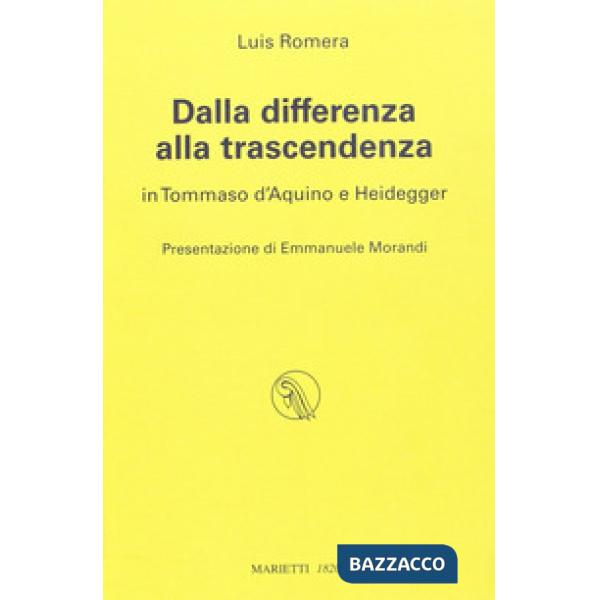 Dalla differenza alla trascendenza in Tommaso d'Aquino e Heidegger