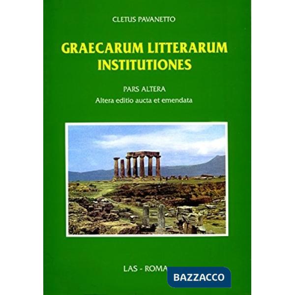 Graecarum litterarum institutiones. Pars altera