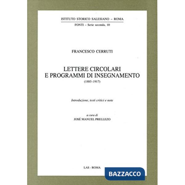 Lettere circolari e programmi di insegnamento
