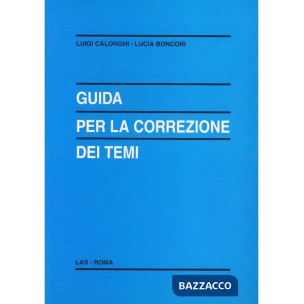 Guida per la correzione dei temi