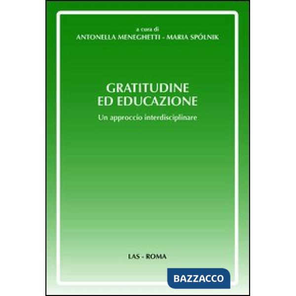 Gratitudine ed educazione. Un approccio interdisciplinare