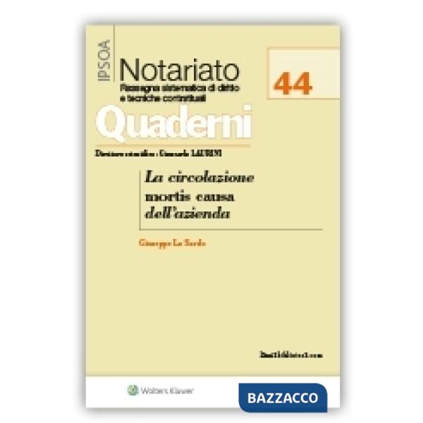 La circolazione mortis causa dell'azienda