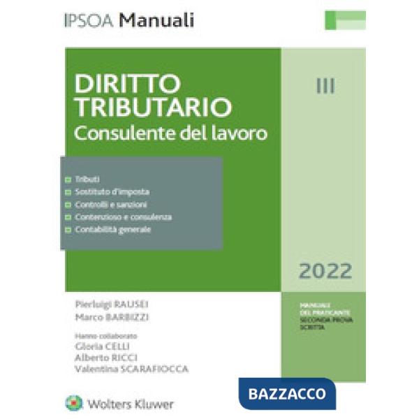 Diritto tributario 2022. Consulente del lavoro