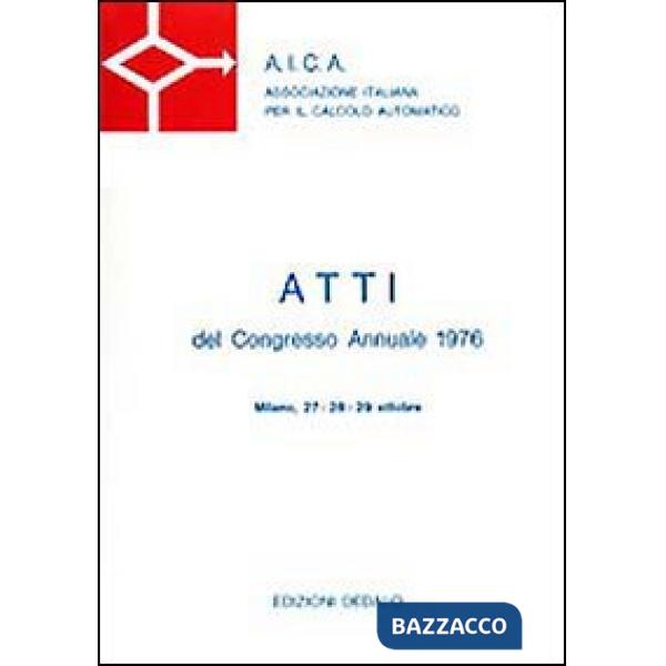 Aica. Atti del Congresso annuale (1976)