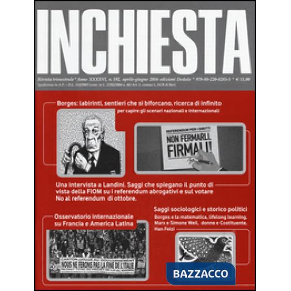 Inchiesta (2016). Vol. 192