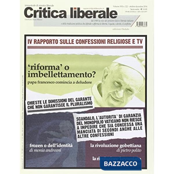 Critica liberale (2014). Vol. 222