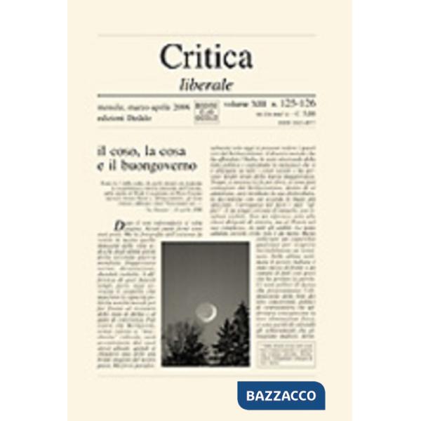 Critica liberale n. 125-126/06