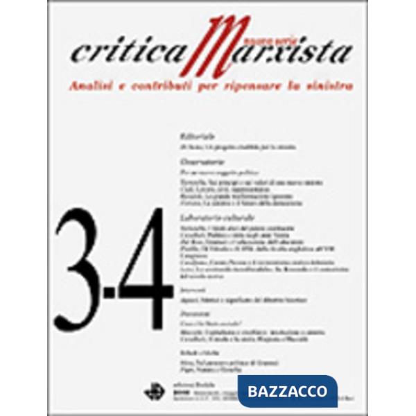 Critica marxista n. 3-4/06. Maggio/agosto