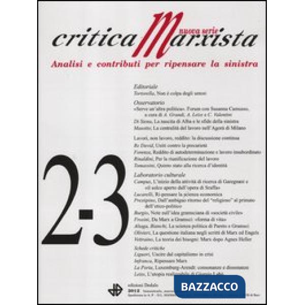 Critica marxista (2012) vol: 2-3