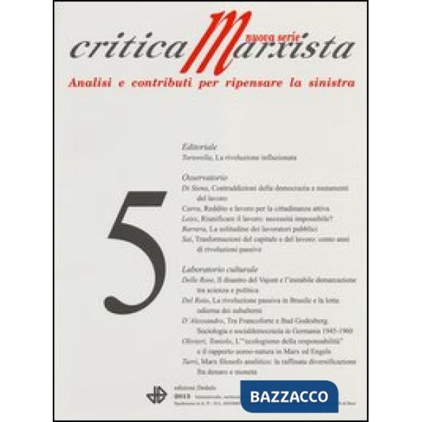 Critica marxista (2013). Vol. 5