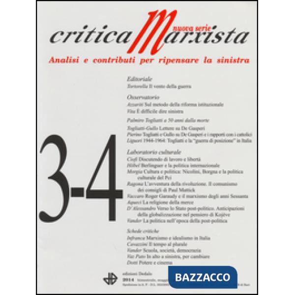 Critica marxista (2014) vol. 3-4