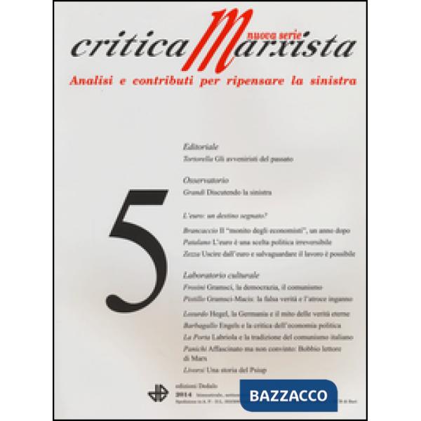 Critica marxista (2014). Vol. 5