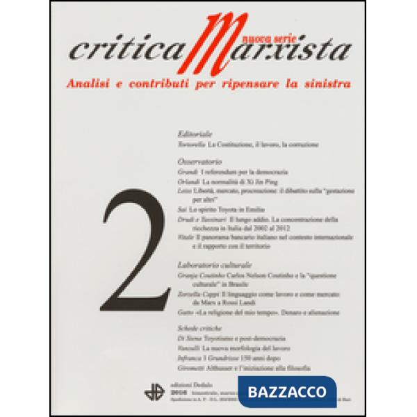 Critica marxista (2016). Vol. 2