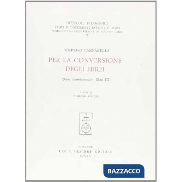 Per la conversione degli ebrei (Quod reminiscentur, libro III)