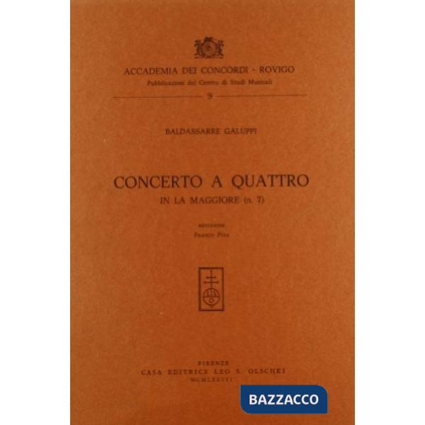 Concerto a quattro in la maggiore n. 7