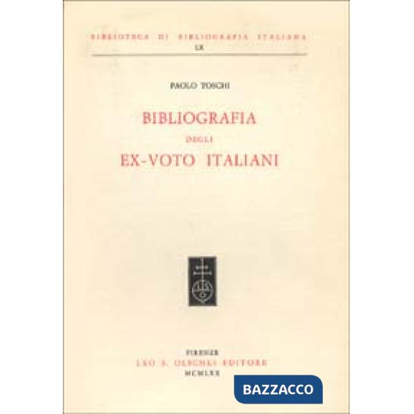 Bibliografia degli ex-voto italiani