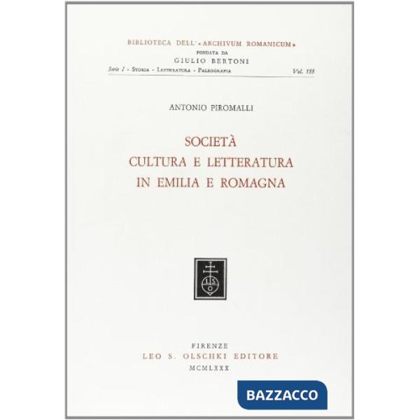 Società, cultura e letteratura in Emilia Romagna