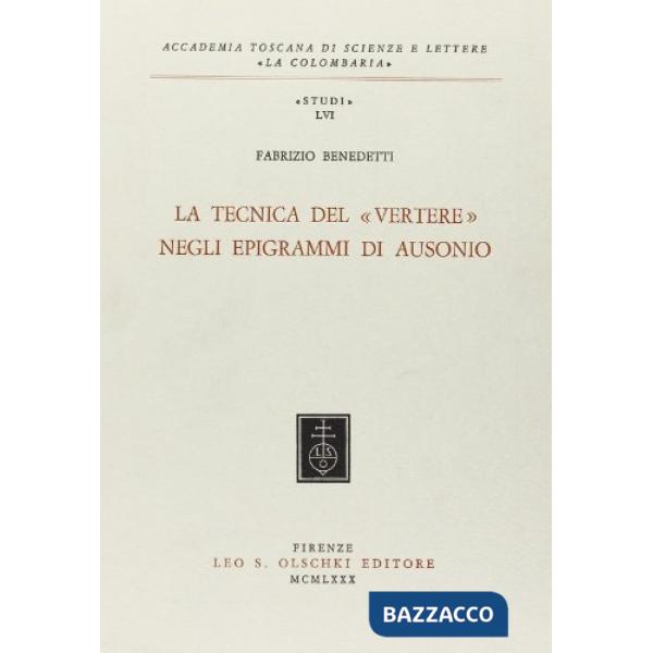Tecnica del «Vertere» negli epigrammi di Ausonio (La)