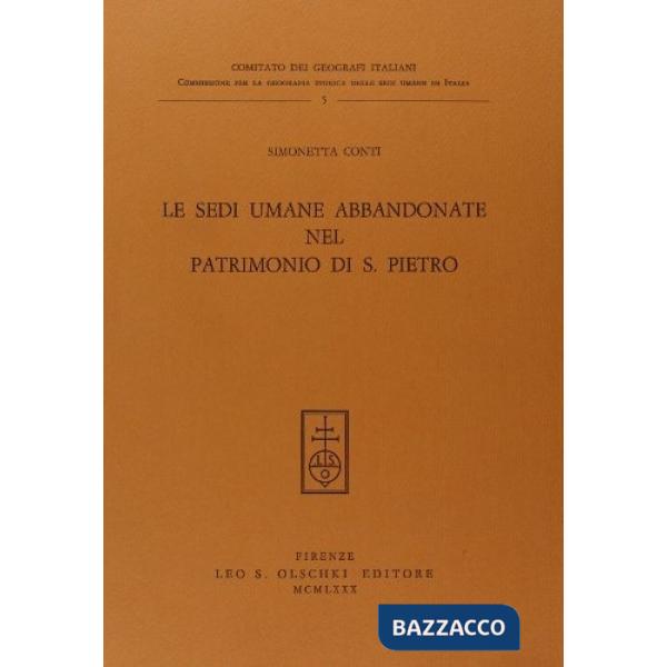 Sedi umane abbandonate nel patrimonio di San Pietro (Le)