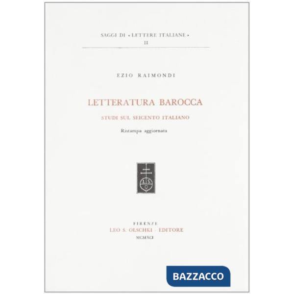 Letteratura barocca. Studi sul Seicento italiano