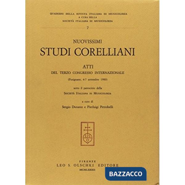 Nuovissimi studi corelliani. Atti del 3º Congresso internazionale (Fusignano, 4-7 settembre 1980)
