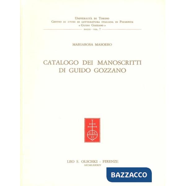 Catalogo di manoscritti di Guido Gozzano