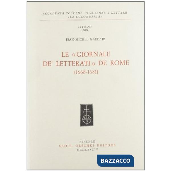 Giornale de' letterati de Rome (1668-1681) (Le)