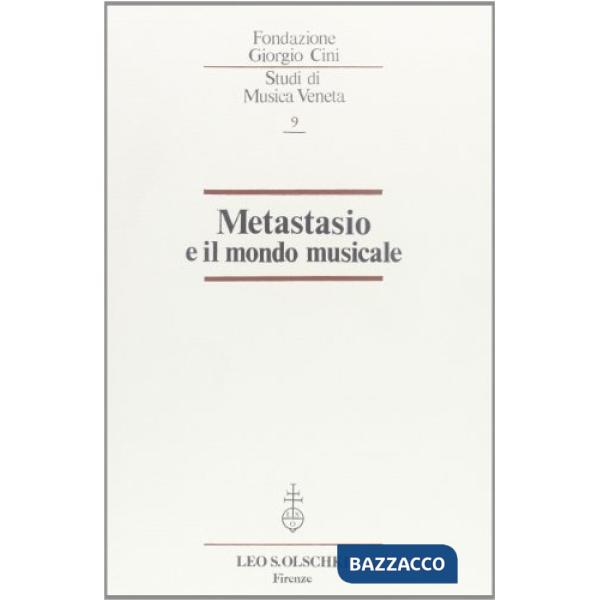 Metastasio e il mondo musicale
