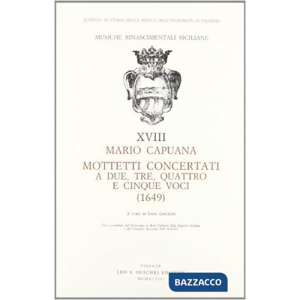 Mottetti concertati a due, tre, quattro e cinque voci (1649)