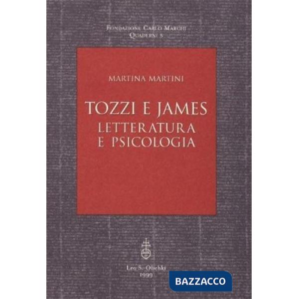 Tozzi e James. Letteratura e psicologia