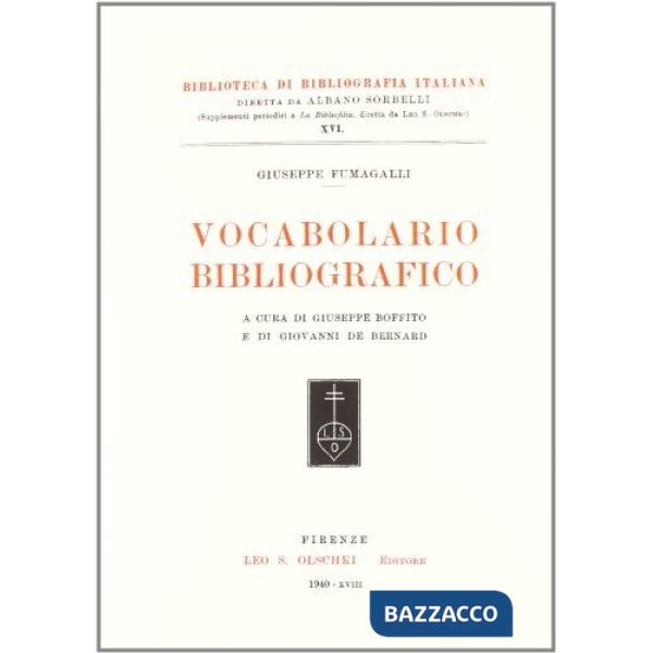 Vocabolario bibliografico