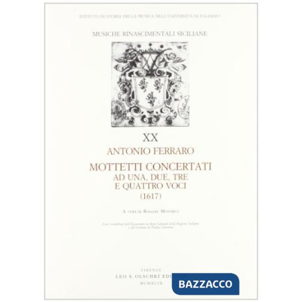 Mottetti concertati ad una, due, tre e quattro voci (1617)