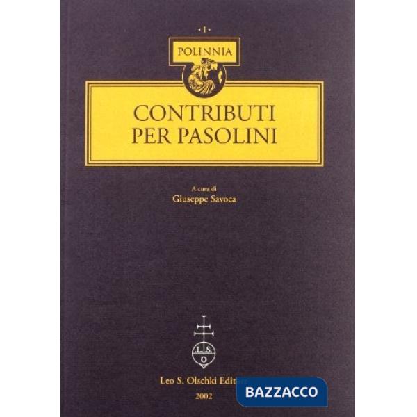 Contributi per Pasolini