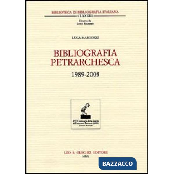Bibliografia petrarchesca (1989-2003)