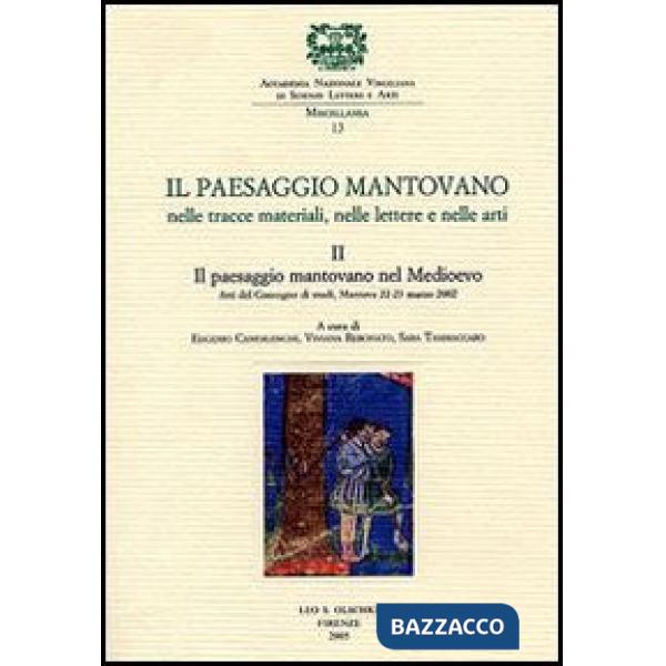 Paesaggio mantovano. Nelle tracce materiali, nelle lettere e nelle arti. Atti del Convegno di studi (Mantova, 22-23 marzo 2002) 