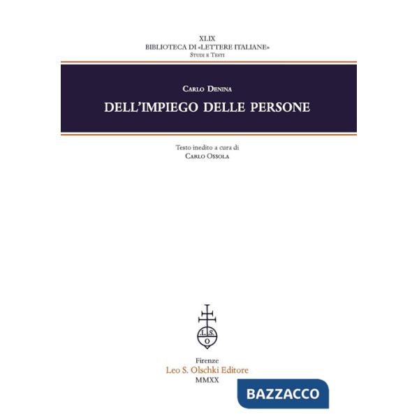 Dell'impiego delle persone