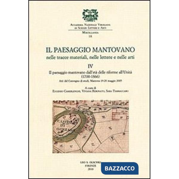 Paesaggio mantovano nelle tracce materiali, nelle lettere e nelle arti. Atti del Convegno di studi (Mantova, 19-20 maggio 2005) 