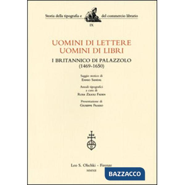 Uomini di lettere, uomini di libri. I Britannico di Palazzolo (1469-1650)