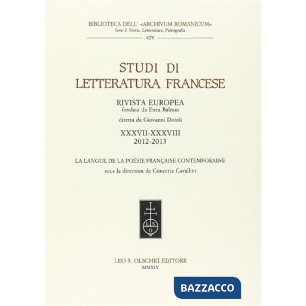 Studi di letteratura francese