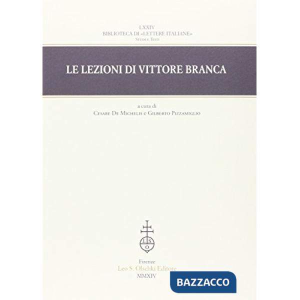 Lezioni di Vittore Branca