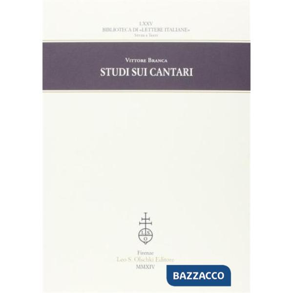 Studi sui cantari