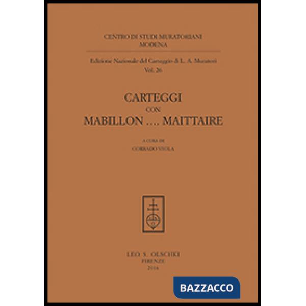 Carteggi con Mabillon... Maittaire