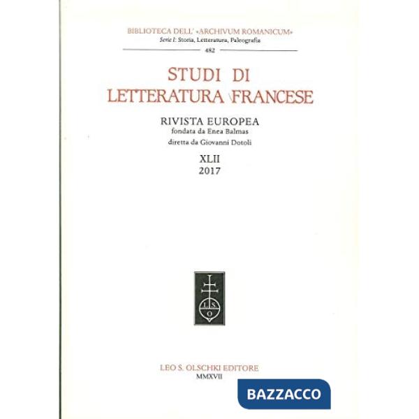 Studi di letteratura francese. Vol. 42