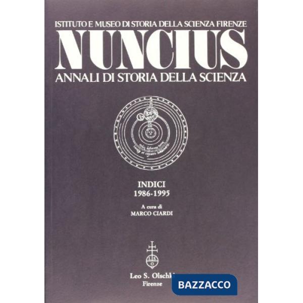 Nuncius. Indici 1986-1995
