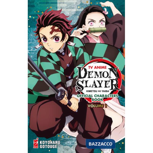 TV anime Demon slayer. Kimetsu no yaiba official character's book. Con Adesivi. Vol. 1
