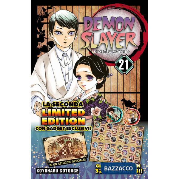 Demon slayer. Kimetsu no yaiba. Limited edition. Con Adesivi. Vol. 21